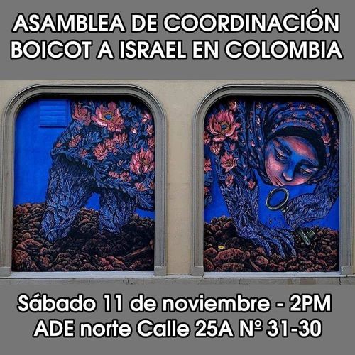 Asamblea de coordinación. Boicot a Israel en Colombia 