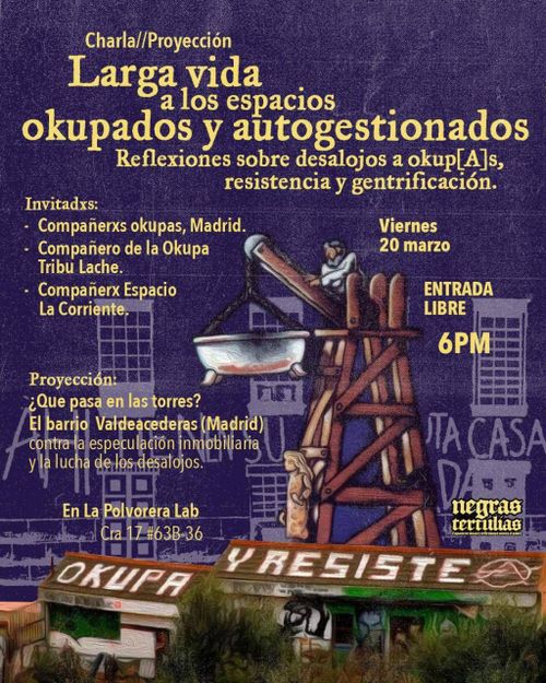 Larga vida a los espacios okupados y autogestionados