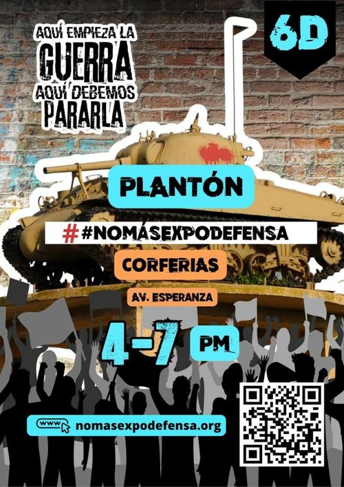 Plantón. No más expodefensa