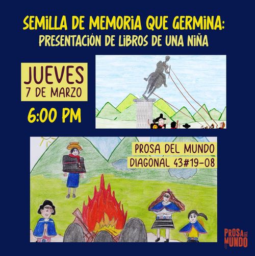 Semilla de memoria que germina: presentación de libros de una niña