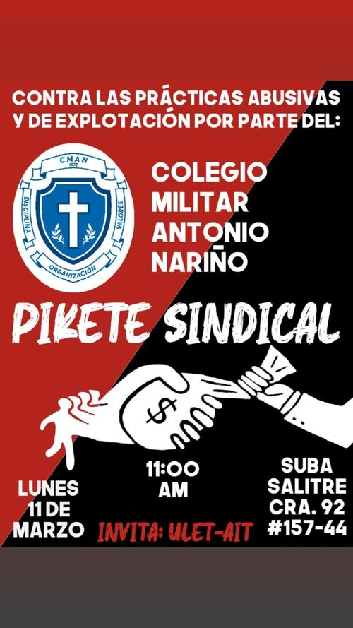 Pikete sindical por explotación laboral CMAN