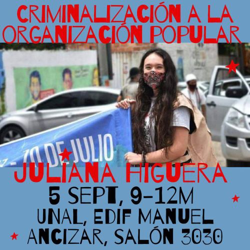 Criminalización a la organización popular